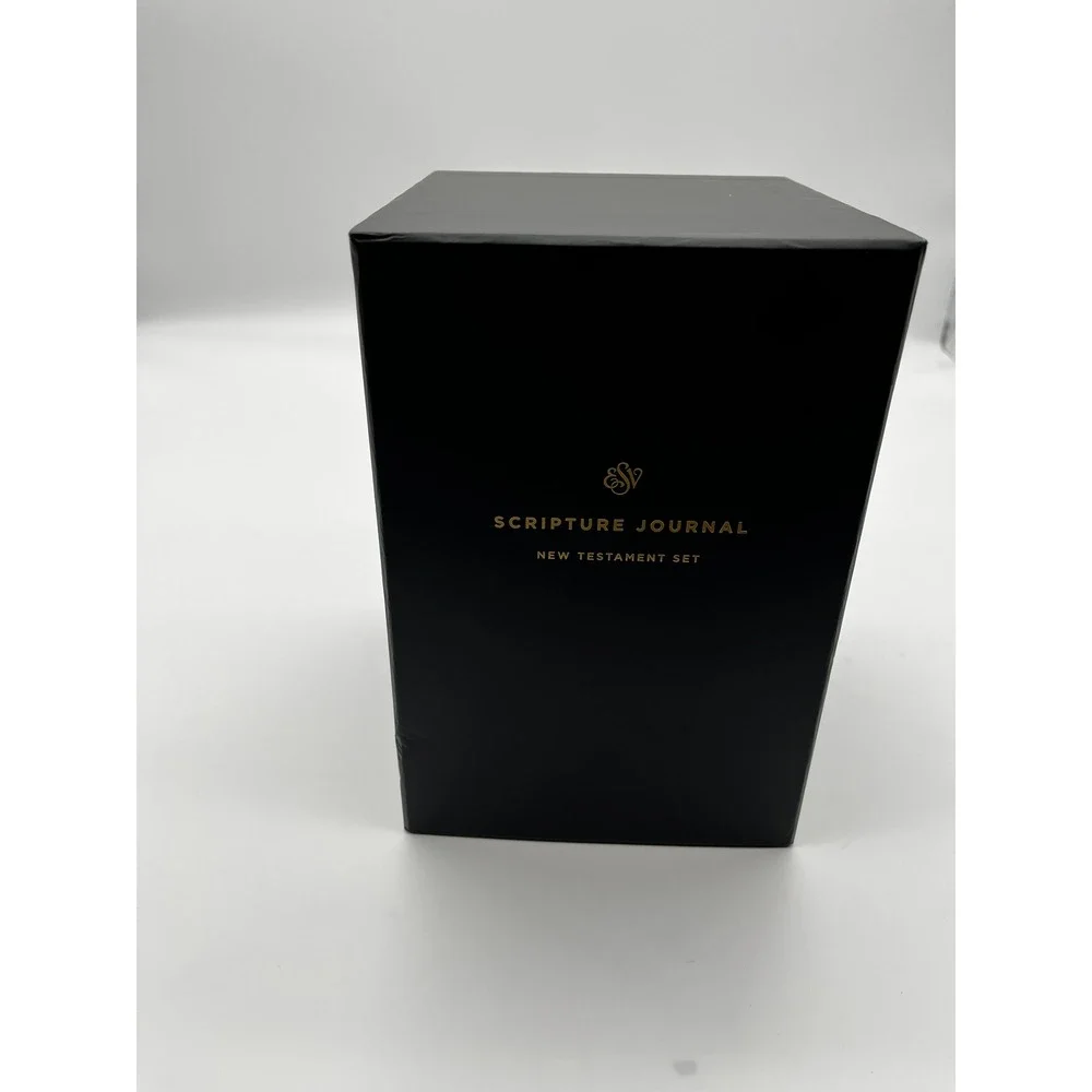 Crossway ESV Scripture Journal New Testament Set Black Gold 19 Books Bible Study